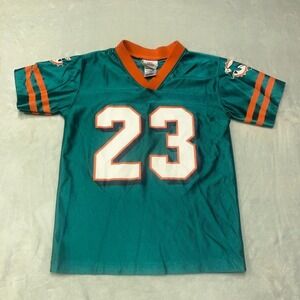 Boy's Miami‎ Dolphins NFL Football Jersey Ronnie Brown #23 Kids Medium (8-10)